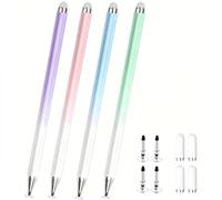 4 lápices capacitivos para tablet Fire Max 11/HD 8Plus/8/7plus/7 Kids HD Table compatible con iPad iOS/Android Tab S Pen (azul, verde, rosa y morado)