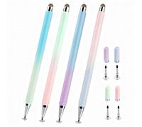 4 lápices capacitivos para tablet Fire Max 11/HD 8Plus/8/7plus/7 Kids HD Table compatible con iPad iOS/Android Tab S Pen (morado, rosa, azul y verde, 4 colores macarrón)