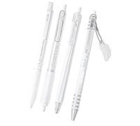 4 lápices de color crema brillante con tóner brillante, plan ergonómico, ejemplar para diario nocturno, herramienta de escritura nocturna con luz