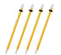 4 lápices de madera con rosca para TDAH, con tuerca de descompresión, para niños, adultos, estudiantes, escuela y trabajo, alivian la ansiedad, son silenciosos y calmantes(plata y negro)