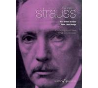 4 last songs chant: o. Op. AV 150. high voice and orchestra. aiguë. Réduction pour piano avec partie soliste.