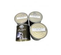 4 Latas de 250g. =1 kg., Descafeinado. 100% Natural. Molido. Cada una con su tapa plástica reutilizable.