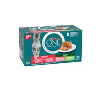 Purina One Gato Esterilizado Terrine Multipack Salmón y Pavo Latas 4 x 85 gr