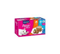 4 latas x 85 g Vitakraft Poésie Mousse Salmón y Pato en lata para gatos
