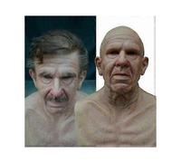 (4)Latex Old Man Mask Male Disguise Cosplay Costume Halloween Realistic Party Props Tw