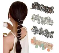 4 lazos elásticos suaves en espiral para el cabello, sin daños, accesorios de peinado, bandas para el pelo para mujeres y niñas