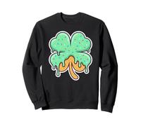 4 Leaves Clover Ice Cream Drip Shamrock St Patricks Day Sudadera