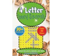 4 Letter Word word Search Puzzle Book: Word Searches with Easy to Read Print about 4 Letter Word, Vocabulary Builder, Brain Teasers, and More| 6x9 ... Gift for Vacations, Holidays, Leisure Times.