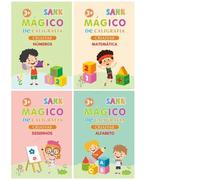 4 Libros/Juego De Cuaderno De Bocetos, Cuaderno De Práctica Ranurado, Cuaderno De Escritura A Mano, Libro Mágico De Caligrafía Montessori, Cuaderno De Escritura A Mano Para Niños, Libro De Aprend