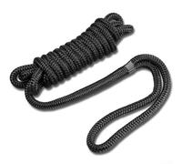 4 líneas de muelle de nailon de 5 metros de 12 pulgadas o 3/8 pulgadas con bucle para acoplar, diseñadas para resistencia a la abrasión y flexibilidad (3/8 pulgadas)