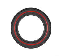 4 Lite 2nd Generation Solid Tire 10x2.125 No. 9 Serie F Neumático de goma de construcción sin aire para reducir el riesgo plano y tracción confiable (rojo)