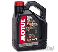4-Liter MOTUL 7100 10W-60 Motocicleta 4-Takt Aceite de Motor Sintético Jaso MA2