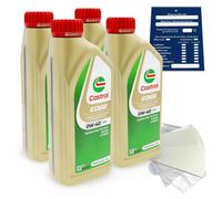 1 Litro castrol edge A3 / B4 0W40 0W-40 LL-01 229.3 229.5 A40 15AF5F Aceite Kit