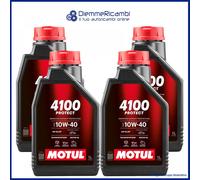 4 Litros Aceite Motor Motul 4100 Power 10W-40 TechnoSyn-APi SL/CF A3-B4