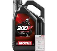 4 Litros MOTUL 300V FL OFF ROAD 5W-40 Aceite Motor API SL JASO MA M033MOT086