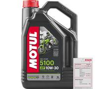 4 Litros MOTUL Aceite Motor 5100 10W-30 4T API SL/SJ/SH/SG JASO FD 033MOT065