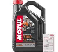 4 Litros MOTUL Aceite Motor 7100 15W-50 4T JASO MA2 API SP, JASO MA2 (2023)