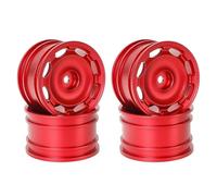 4 Llantas de aleación de Aluminio for Tam-IYA M03 M04 M05 M06 M07 M08 MB-01 XM-01 MF01-XM. Mejoras de chasis.(Rood)