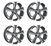 4 Llantas Oxigin 22 OXRS 9.0x20 ET38 5x114.3 TITANP para Nissan Murano X-Trail