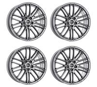 4 Llantas Rial Kibo 8.0Jx18 ET48 5x112 GRA para VOLKSWAGEN Beetle E-Golf EOS Gol