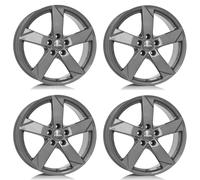 4 Llantas Rial Kodiak 5.0Jx14 ET38 5x100 GRAP para SKODA Fabia Praktik Rapid Roo