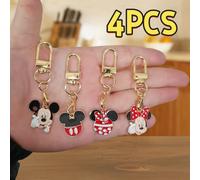 4 llaveros de Disney, también se pueden usar como decoraciones para llaveros de bolsos y llaves de coche, regalos de , llaveros con diseño divertido