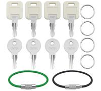 4 llaves CH751 + 4 llaves G391 + 2 cadenas de alambre, kit de repuesto universal para cámper, llaves de RV para compartimientos de caravanas, almacenamiento, armario, puerta de puerta, cerraduras de