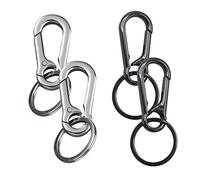 4 llaves, llaves de metal, hebillas de metal móviles, hebillas contra la lujuria, para colgar en mochilas, viajar, acampar