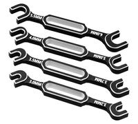 4 llaves RC de aleación de aluminio de 3.0/3.2/3.5/3.7/4.0/5.0/5.5/6.0 mm, removedor de rótulas de tuerca de tensor para piezas de actualización de coche o barco
