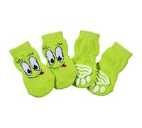 4 lotes de Calcetines con patrón de Ojos Verdes encantadores, Calcetines de de Seguridad para Clima frío para Proteger Las Patas en climas fríos, protección de Patas Aire