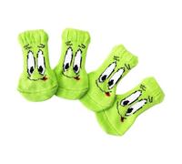 4 lotes de Calcetines con patrón de Ojos Verdes encantadores, Calcetines de de Seguridad para Clima frío para Proteger Las Patas en climas fríos, protección de Patas Aire