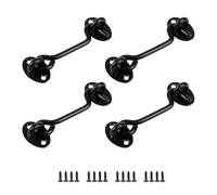 4 Lotes De Pestillos De Gancho Para Ventana De Acero Inoxidable De Calibre Pesado Gancho a Prueba De Herrumbre Para Cobertizos Puerta Corrediza Mecanismo De Bloqueo Secreto Durabilidad Herrajes