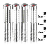4 luces de servicio de botellas, bengalas de botella recargables, luces de botella reutilizables para niñas, bengalas de servicio de botellas de champán para bar, discoteca, concierto, cumpleaños