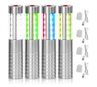 4 luces de servicio de botellas, bengalas recargables para botellas, luces reutilizables para niñas, bengalas de servicio de botellas de champán para bar, discoteca, concierto, cumpleaños, fiesta de