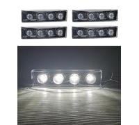 4 luces LED blancas para cabina de techo para Scania G P R T 12 V 24 V E-marcado OEM reemplazar 1798980 1910438