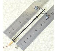 4 luces LED de patio a escala HO con cuerpos de metal y resistencias adecuadas para diseños de tren modelo en escala OO/HO que funciona en 3 V CC y 9 V a 16 V CC (A)
