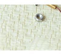 4 luces LED de patio a escala HO con cuerpos de metal y resistencias adecuadas para diseños de tren modelo en escala OO/HO que funciona en 3 V CC y 9 V a 16 V CC (B)