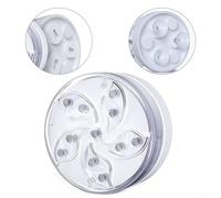 4 luces LED subacuáticas de succión magnética para piscina, IP68, impermeable, control remoto, 7 colores cambiantes, lámpara sumergible para estanque, pecera, boda, hogar, fiesta, decoración