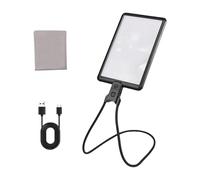 4 lupas grandes con 3 brillos y 43 luces LED recargables para leer libros o manualidades, ropa de cuello y modo de escritorio, lupa de trabajo de precisión