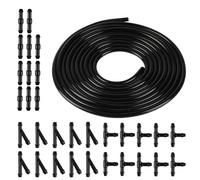 4 m de manguera universal para lavaparabrisas de limpiaparabrisas, juego de reparación, manguera de lavado de parabrisas, manguera automotriz, con 30 conectores de manguera, para sistema de lavado de