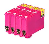 Go Inks Cartuchos de tinta para Epson WF-3010DW/WF-3530DTWF Magenta 4 unidades