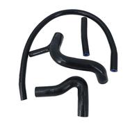 4 mangueras de Silicona para radiador de Coche Tomas de Aire para Austin/Rover Mini Cooper S/1275 GT Clubman 1989 (Negro)