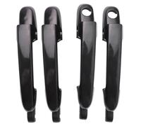4 manijas de puerta de coche negras, delanteras y traseras, izquierda y derecha, for exterior, Compatible con Hyundai Accent y Dodge Attitude (2006-2011).