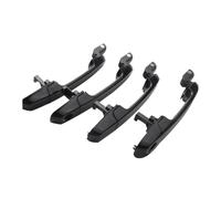 4 manijas de puerta de coche negras, delanteras y traseras, izquierda y derecha, for exterior, compatible con Hyundai Accent y Dodge Attitude (2006-2011).