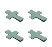 4 marcapáginas cruzados, marcadores simples de piel sintética, marcadores de página, Biblia creativa para los amantes de los libros