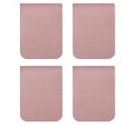 4 marcapáginas de piel, soporte para páginas, regalo de agradecimiento para amantes de los libros, lectores, escritores, profesores, marcadores de página con imán fuerte