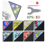 4 Marcapáginas De Pintura De Diamantes 5D Bricolaje Marcadores De Dibujo De Diamantes Pintura por Números Kit para Arte y Manualidades Niños y Adultos Regalos de amantes de los libros Mandalas
