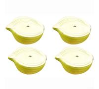 4 medias modelos de cebolla artificial | Accesorios de vegetales simulados realistas con diseño magnético para decoración del hogar | Exhibición de cocina | Centros de mesa de fiesta y eventos