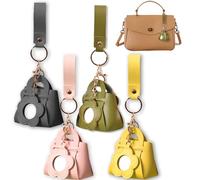 4 mini bolsas de maquillaje con espejo de piel sintética potable para monedas pequeñas, bolsa suave, funda de almacenamiento de viaje de moda, bonita mochila, organizador de cables de datos