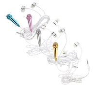4 mini micrófonos para teléfono, micrófono portátil para teléfono, micrófono pequeño, micrófono pequeño, micrófono para smartphone, micrófono en miniatura para cantar micrófono pequeño
